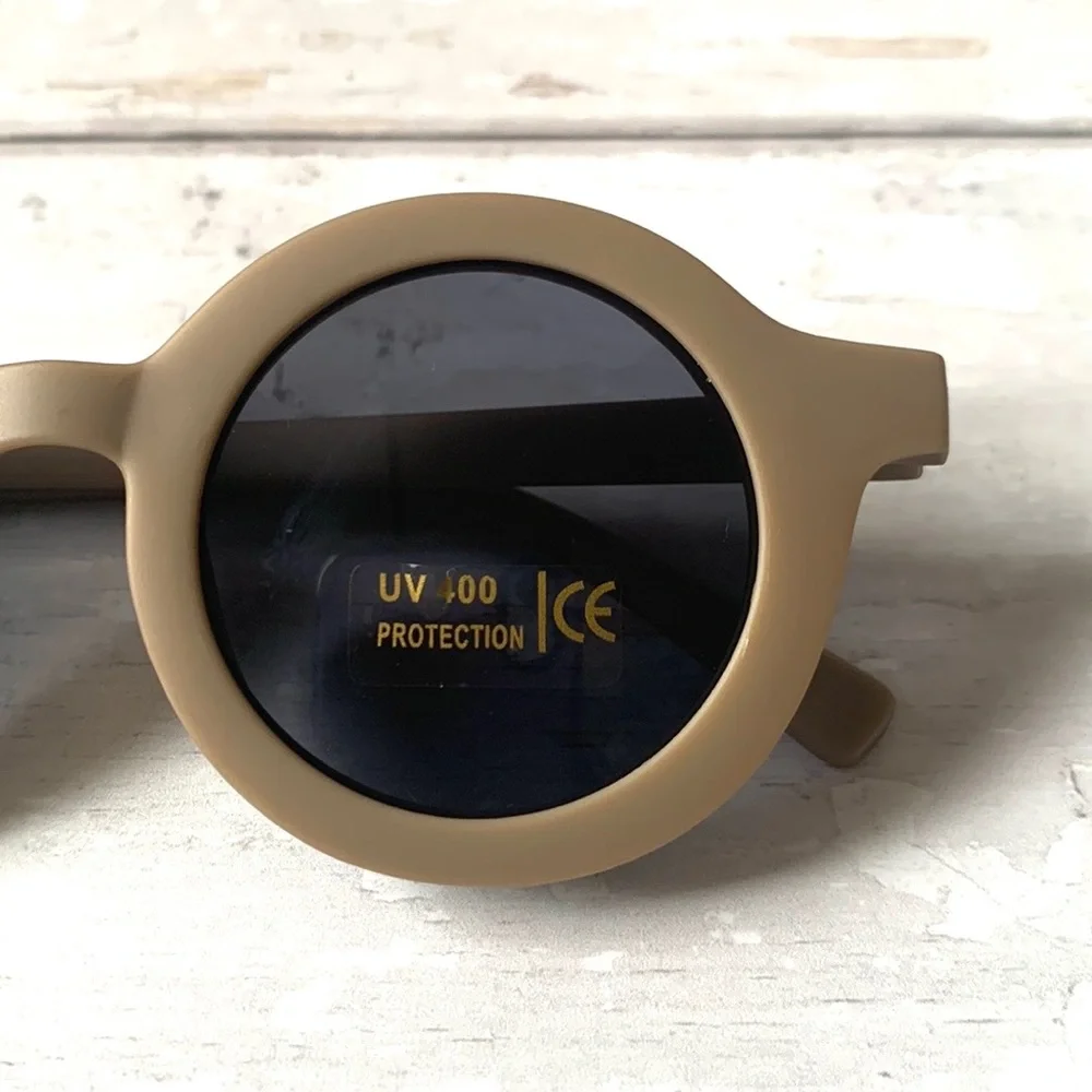 Zara Kids Recycled Plastic Cocoa Brown Unisex Sunglasses UV 400 Protection NEW